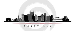 Nashville skyline horizontal banner.