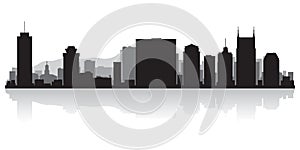 Nashville Tennessee city skyline silhouette photo
