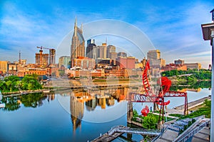 Nashville Tennessee Downtown Skyline