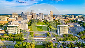 Nashville Tennessee Drone Skyline Aerial