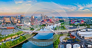 Nashville Tennessee TN Aerial Panorama