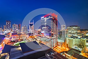 Nashville, Tennessee, USA Downtown Cityscape