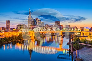 Nashville, Tennessee, USA Skyline at Dusk