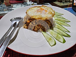 Nasi goreng, is spesial food from Indonesia photo