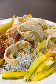 Nasi kerabu, malaysian food