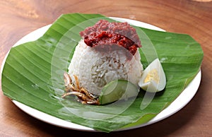 Nasi Lemak, a famous Malaysian food