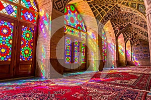 Nasir Al-Mulk Mosque praying room atmosphere