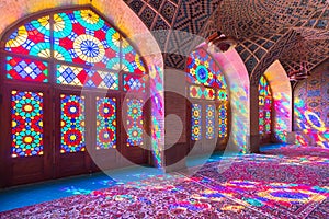 Nasir al-Mulk Mosque in Shiraz, Iran