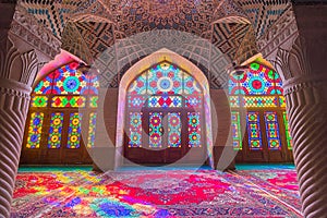 Nasir al-Mulk Mosque in Shiraz, Iran