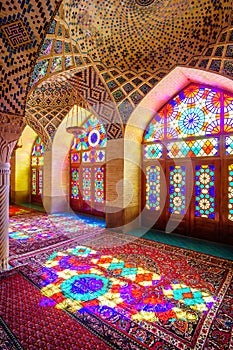 Nasir al-Mulk Mosque in Shiraz, Iran