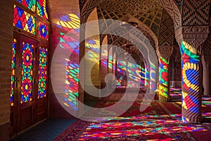 Nasir Al-Mulk Mosque in Shiraz, Iran