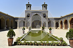 Nasir-ol-molk Mosque or Pink Mosque, Shiraz, Fars Province, Iran, June 24, 2019