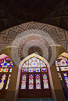 Nasir-ol-molk Mosque or Pink Mosque, Shiraz, Fars Province, Iran, June 24, 2019
