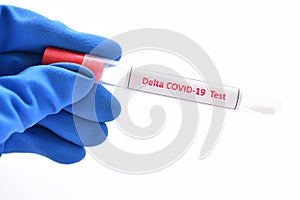 Nasopharyngeal swab for delta variant COVID-19 test