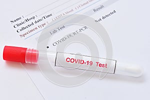 Nasopharyngeal swab not detected with COVID-19