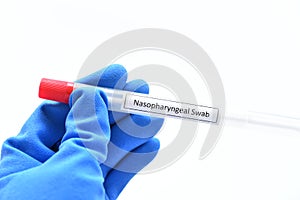 Nasopharyngeal swab from patient for COVID-19 test