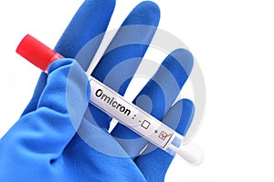 Nasopharyngeal swab positive with Omicron COVID-19