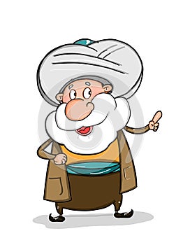 Nasreddin hodja character illustration drawing drawing coloring drawing illustration