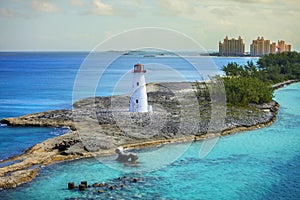 Nassau bahamas and lighthouse
