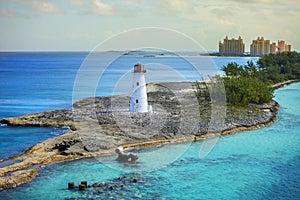 Nassau bahamas and lighthouse photo