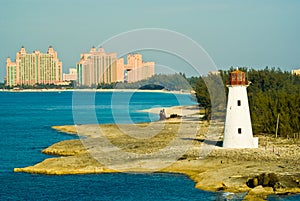 Nassau harbour lighthouse photo