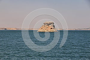 Nasser lake on Nile River close Abu Simbel, Egypt