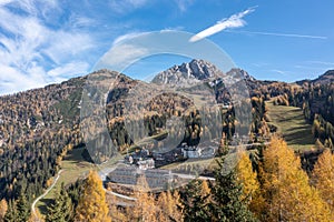 Nassfeld and Gartnerkofel mountain in Carinthia, South of Austria