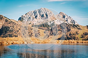 Nassfeld and Gartnerkofel mountain in Carinthia, South of Austria