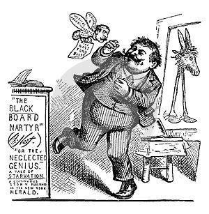 Nast Shoos Herald Insect, vintage illustration