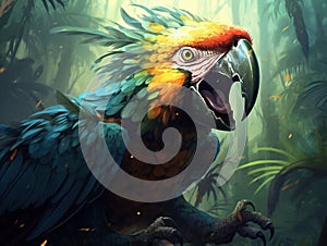 Bird Illustration  Made With Generative AI illustration