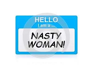 Nasty woman tag photo