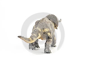 Nasutoceratops Dinosaur on white background