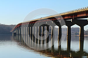 Natchez Trace Bridge Tenn River HDR