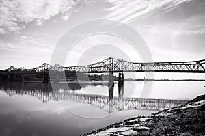 Natchez-Vidalia Bridge over the Mississippi River photo