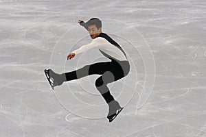 Nathan Chen of the United States performs in the Men Single Skating Short Program at the 2018 Winter Olympic Games