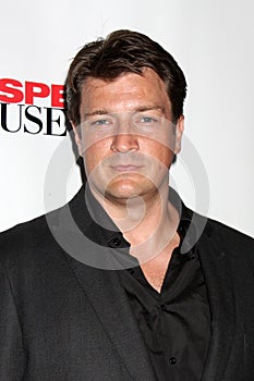 Nathan Fillion arrives at the