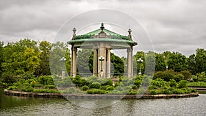 Nathan Frank Memorial Bandstand in Forest Park in Saint Louis, Missouri.