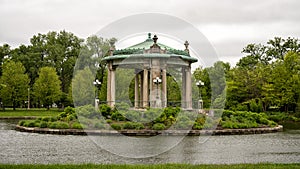 Nathan Frank Memorial Bandstand in Forest Park in Saint Louis, Missouri.