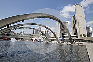 Nathan Phillips Square with Toronto Sign photo