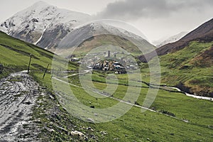 National ancient Georgian village.