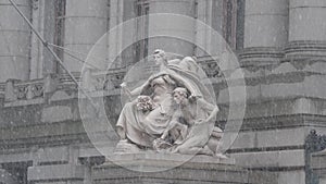 National Archives building in Lower Manhattan New York