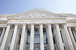 National Archives building in Washington DC