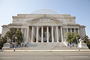 National Archives building in Washington DC front photo