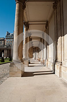 The National Archives corridor in the Marais district in Paris,