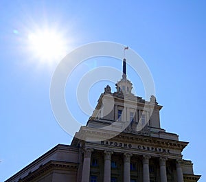 National Assembly building in Sofia