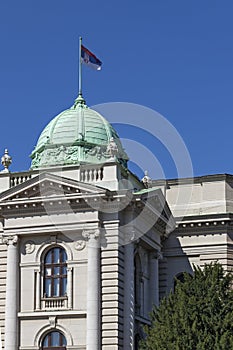 National Assembly of the Republic in city of Belgrade, Serbia