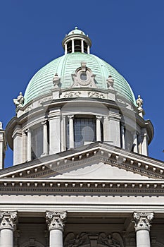 National Assembly of the Republic in city of Belgrade, Serbia