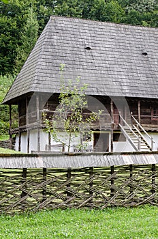 National Astra Museum in Sibiu - Old house vegetal fence