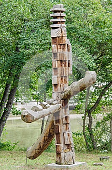 National Astra Museum in Sibiu - Old wood sulpture