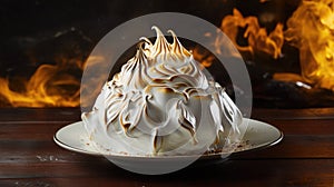 National Baked Alaska Day. The Ice cream layered onto sponge cake, covered in a dome of meringue, which is then baked